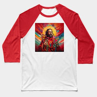 Colorful Prayer Jesus Christ Love is Love Baseball T-Shirt